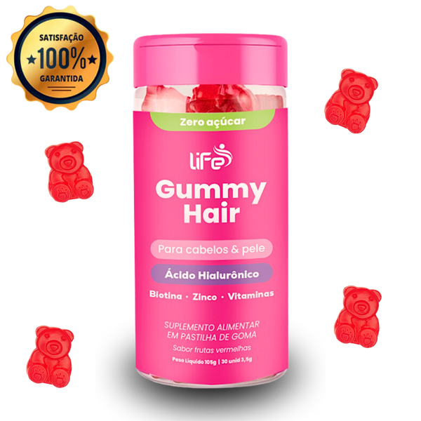 Life Gummy Hair | Vitamina para cabelo e pele