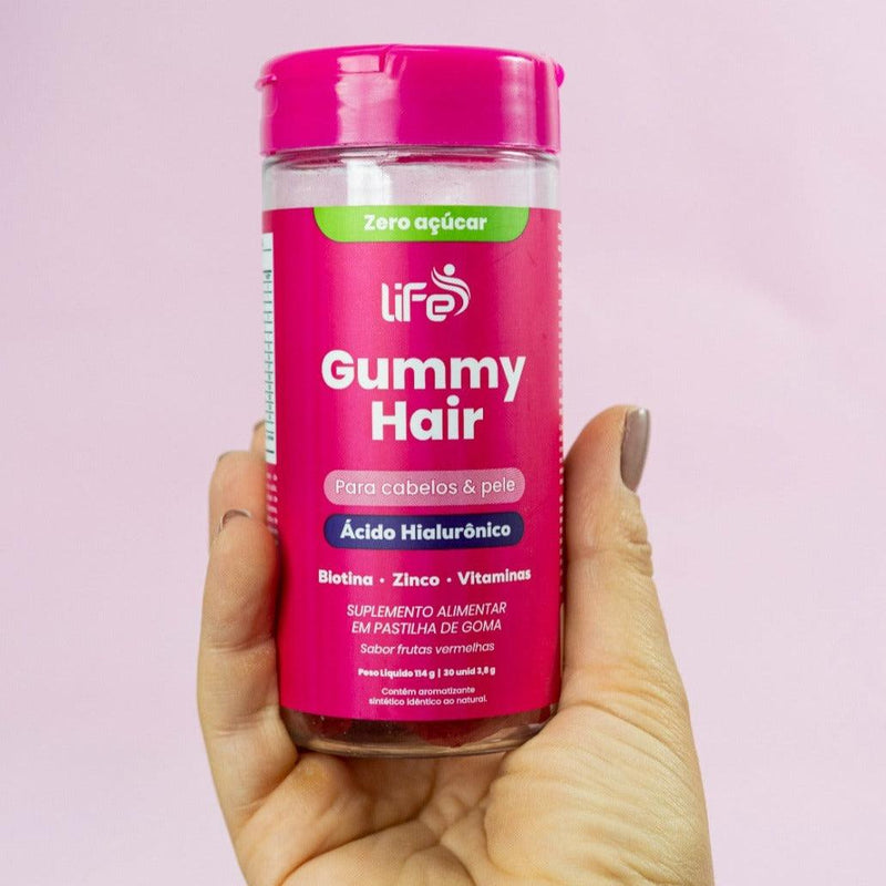 Leve 6 Pague 4 | tratamento Life Gummy Hair | Vitamina para cabelo, pele e unhas